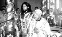 Liturgy with Patriarch Mstislav in St. Andrews church. Kiev 1990. 
