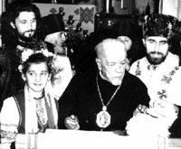 Liturgy in Ternopil. Patriarch Mstislav, Protodiakon Oleg. 